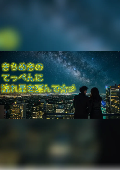 きらめきのてっぺんに流れ星を運んで☆彡