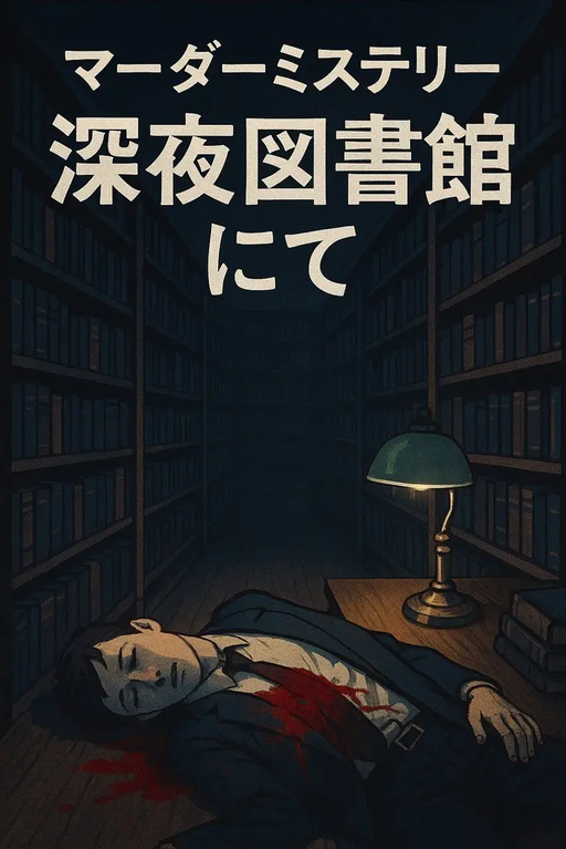 深夜図書館にて