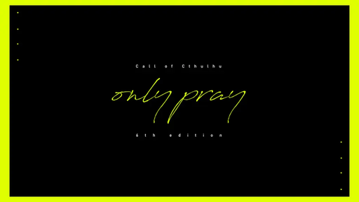 only pray