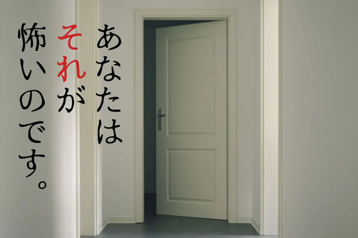 あなたはそれが怖いのです。