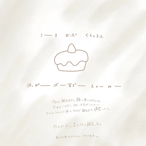 はっぴーばーすでーとぅーみー