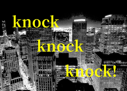 knock knock knock!