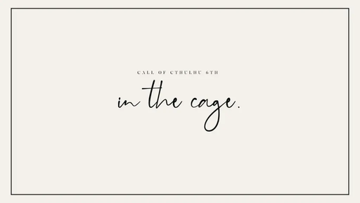 in the cage.